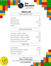 Load image into Gallery viewer, LEGO + SIP EVENT EXPERIENCE